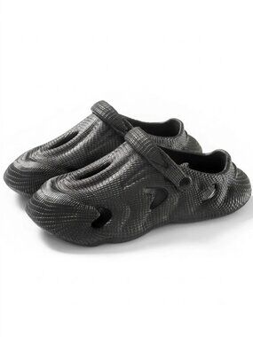 Men's EVA Clogs, Textured Futuristic Recovery Sandals, Lightweight Breathable Ga